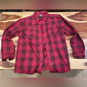 North Face technical flannel shirt - sz M